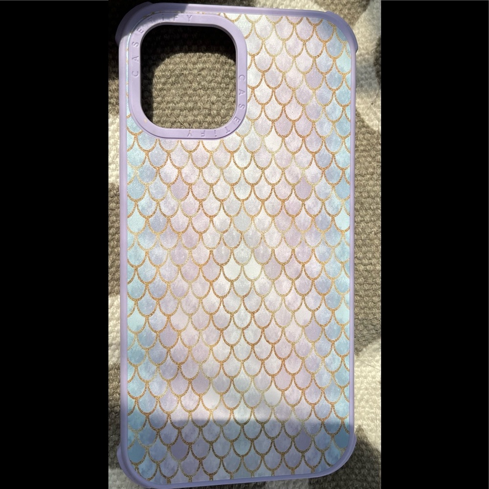 Casetify iPhone 12 PRO MAX case. Great condition. Beautiful lilac mermaid